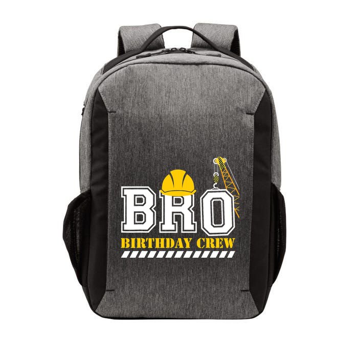 Brother Birthday Crew Construction Birthday Party Vector Backpack
