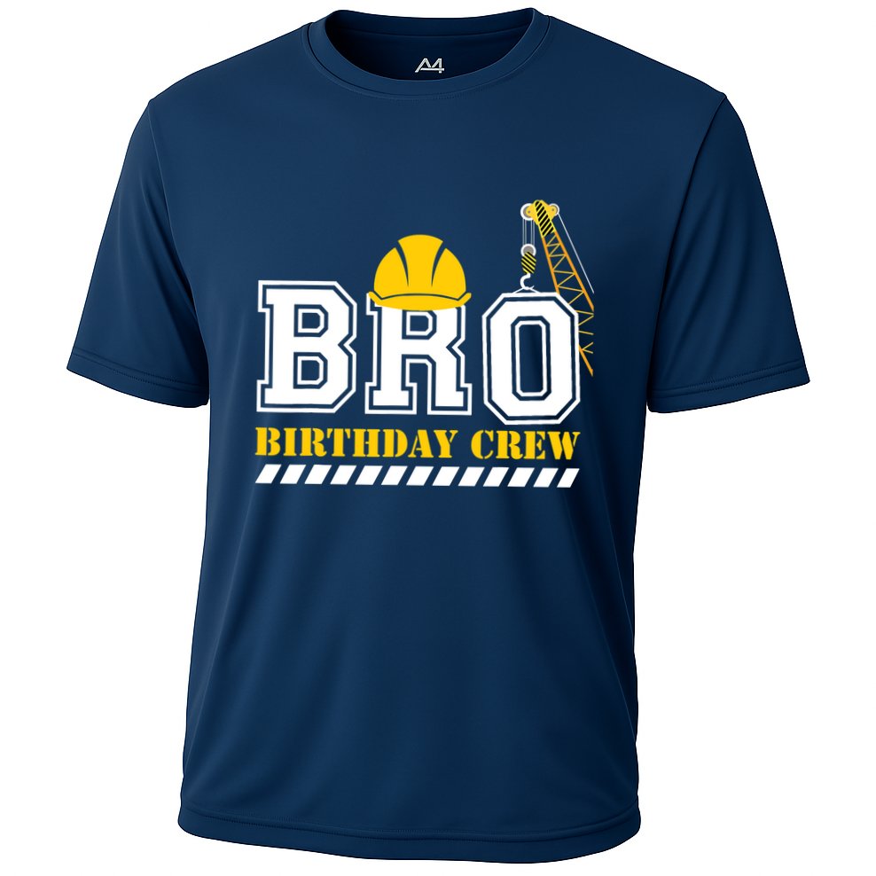 Brother Birthday Crew Construction Birthday Party Performance Shirt