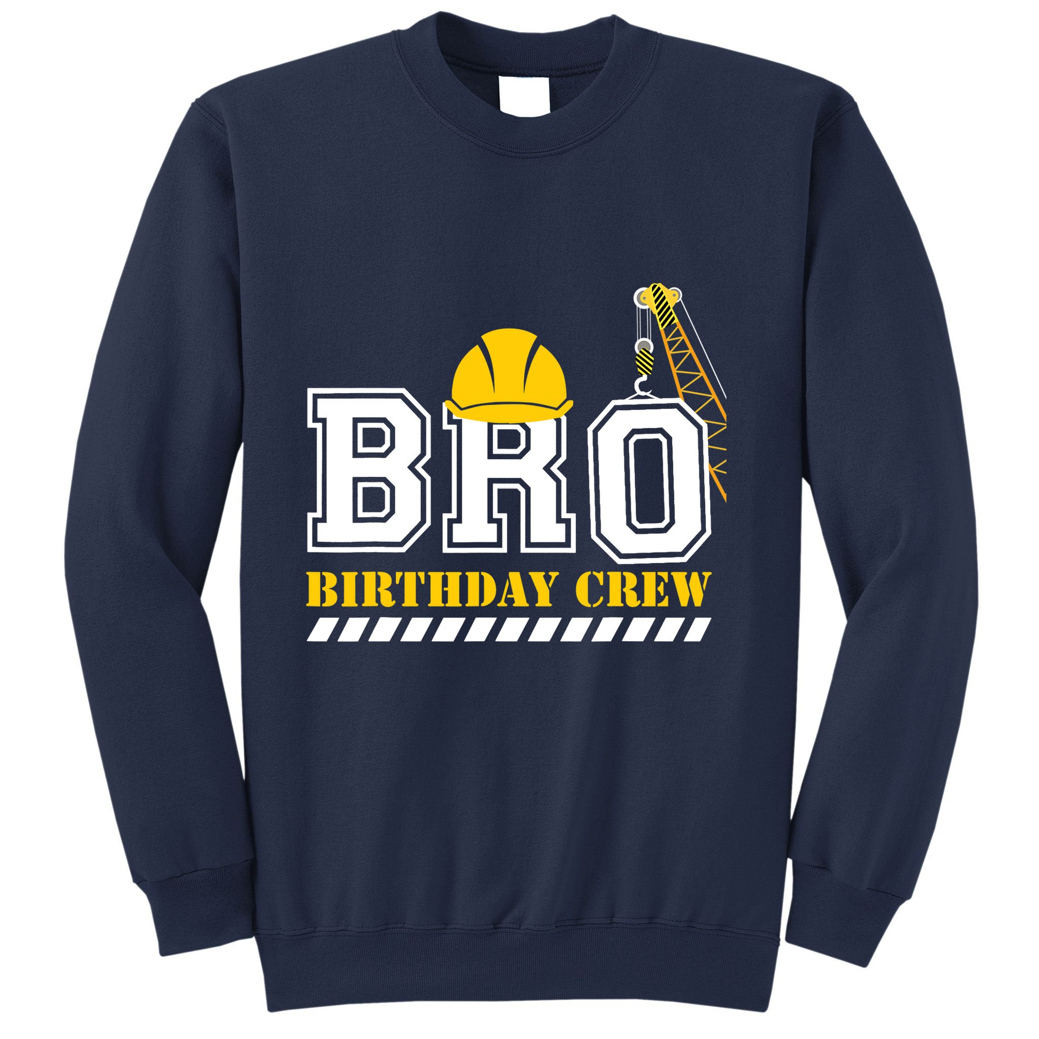 Brother Birthday Crew Construction Birthday Party Sweatshirt