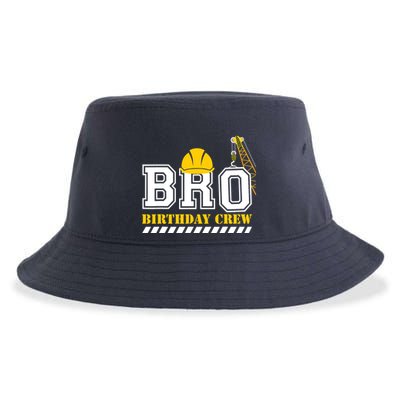 Brother Birthday Crew Construction Birthday Party Sustainable Bucket Hat