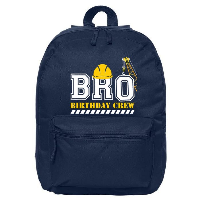 Brother Birthday Crew Construction Birthday Party 16 in Basic Backpack