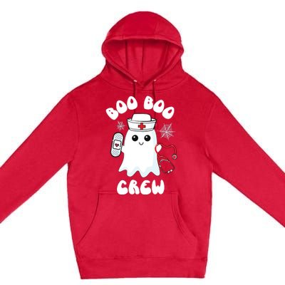 Boo Boo Crew Cute Nurse Ghost Funny Halloween Kids Premium Pullover Hoodie