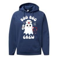 Boo Boo Crew Cute Nurse Ghost Funny Halloween Kids Performance Fleece Hoodie