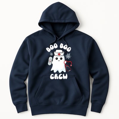 Boo Boo Crew Cute Nurse Ghost Funny Halloween Kids Hoodie