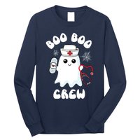 Boo Boo Crew Cute Nurse Ghost Funny Halloween Kids Long Sleeve Shirt