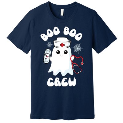 Boo Boo Crew Cute Nurse Ghost Funny Halloween Kids Premium T-Shirt