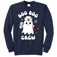 Boo Boo Crew Cute Nurse Ghost Funny Halloween Kids Tall Sweatshirt