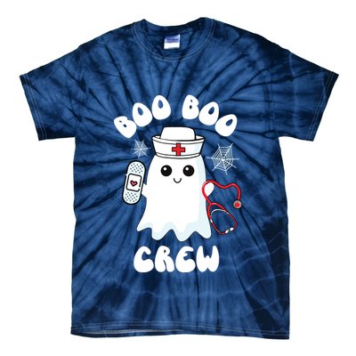 Boo Boo Crew Cute Nurse Ghost Funny Halloween Kids Tie-Dye T-Shirt