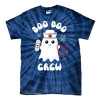 Boo Boo Crew Cute Nurse Ghost Funny Halloween Kids Tie-Dye T-Shirt