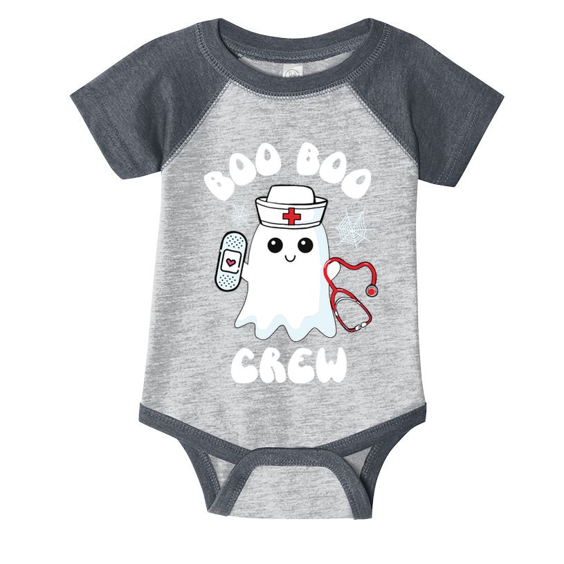 Boo Boo Crew Cute Nurse Ghost Funny Halloween Kids Infant Baby Jersey Bodysuit