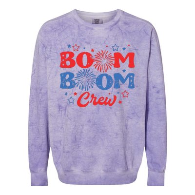 Boom Boom Crew Colorblast Crewneck Sweatshirt