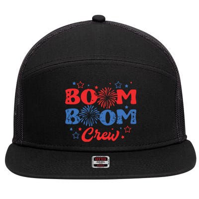 Boom Boom Crew 7 Panel Mesh Trucker Snapback Hat