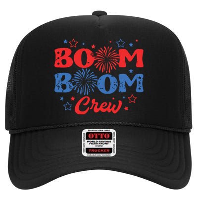 Boom Boom Crew High Crown Mesh Back Trucker Hat