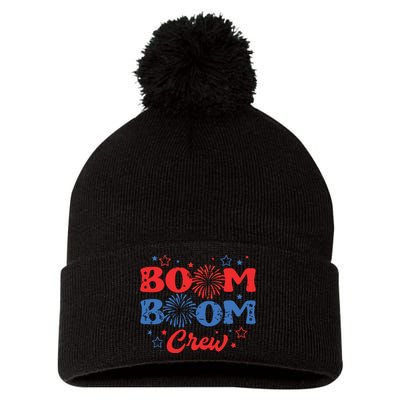 Boom Boom Crew Pom Pom 12in Knit Beanie