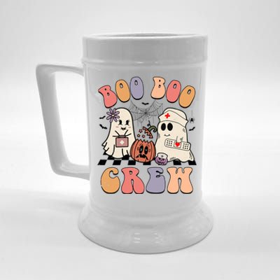 Boo Boo Crew Ghost Doctor Paramedic Emt Nurse Halloween Gift Beer Stein