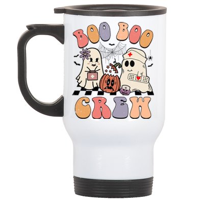 Boo Boo Crew Ghost Doctor Paramedic Emt Nurse Halloween Gift Stainless Steel Travel Mug