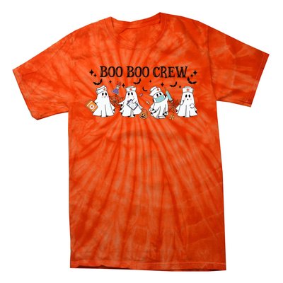 Boo Boo Crew Halloween Ghost Nurse Tie-Dye T-Shirt