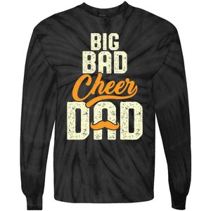 Big Bad Cheer Dad Cheerleading Cheer Dad Fathers' Day Tie-Dye Long Sleeve Shirt