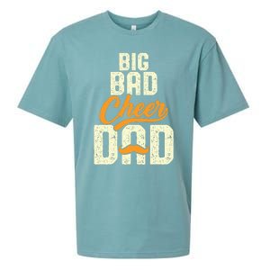 Big Bad Cheer Dad Cheerleading Cheer Dad Fathers' Day Sueded Cloud Jersey T-Shirt