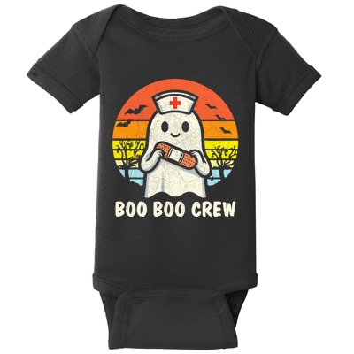 Boo Boo Crew Halloween Nurse Women Ghost Halloween Baby Bodysuit