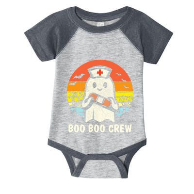 Boo Boo Crew Halloween Nurse Women Ghost Halloween Infant Baby Jersey Bodysuit