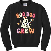 Boo Boo Crew Nurse Ghost Funny Halloween Costume For Women Kids Sweatshirt