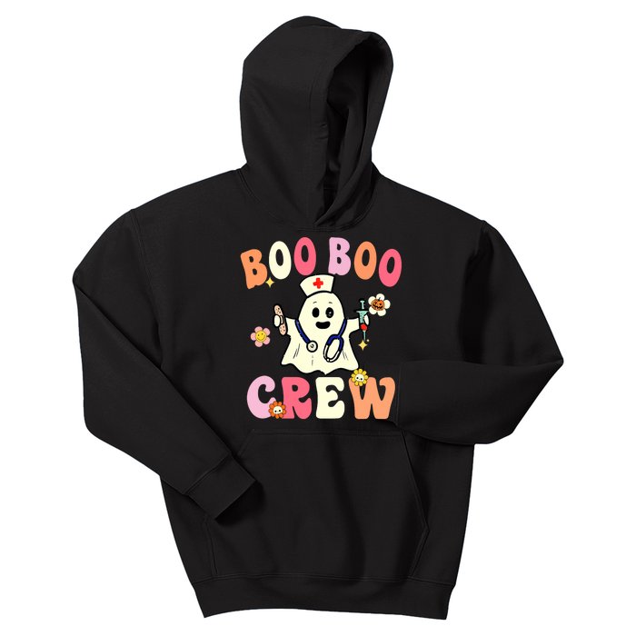 Boo Boo Crew Nurse Ghost Funny Halloween Costume For Women Kids Hoodie