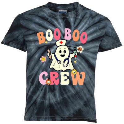 Boo Boo Crew Nurse Ghost Funny Halloween Costume For Women Kids Tie-Dye T-Shirt