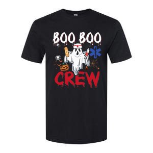 Boo Boo Crew Ghost Paramedic EMT EMS Nurse Halloween Softstyle CVC T-Shirt