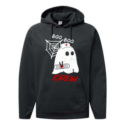 Boo Boo Crew Nurse Ghoost Performance Fleece Hoodie