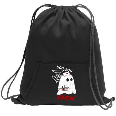 Boo Boo Crew Nurse Ghoost Sweatshirt Cinch Pack Bag