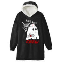 Boo Boo Crew Nurse Ghoost Hooded Wearable Blanket