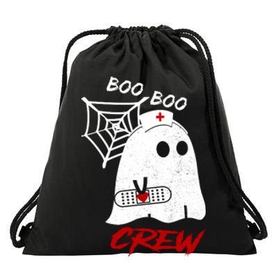 Boo Boo Crew Nurse Ghoost Drawstring Bag