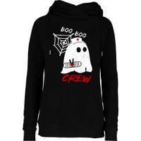 Boo Boo Crew Nurse Ghoost Womens Funnel Neck Pullover Hood