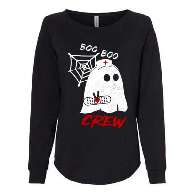 Boo Boo Crew Nurse Ghoost Womens California Wash Sweatshirt