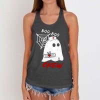 Boo Boo Crew Nurse Ghoost Women's Knotted Racerback Tank