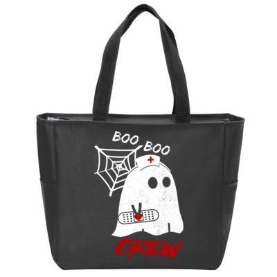 Boo Boo Crew Nurse Ghoost Zip Tote Bag