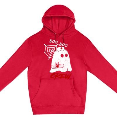 Boo Boo Crew Nurse Ghoost Premium Pullover Hoodie