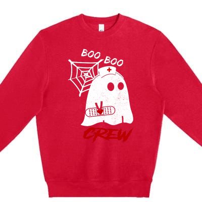 Boo Boo Crew Nurse Ghoost Premium Crewneck Sweatshirt