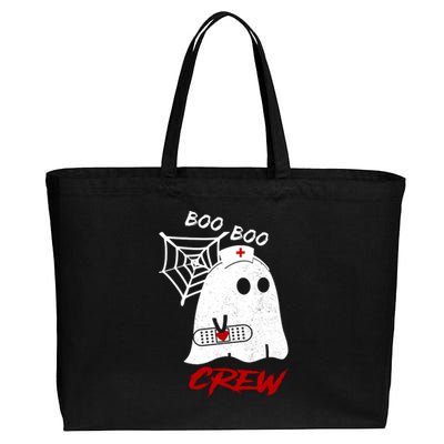 Boo Boo Crew Nurse Ghoost Cotton Canvas Jumbo Tote