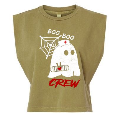 Boo Boo Crew Nurse Ghoost Garment-Dyed Women's Muscle Tee