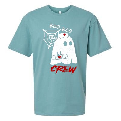 Boo Boo Crew Nurse Ghoost Sueded Cloud Jersey T-Shirt