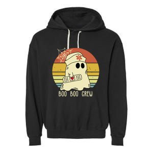 Boo Boo Crew Nurse Halloween Nurse For Women Garment-Dyed Fleece Hoodie