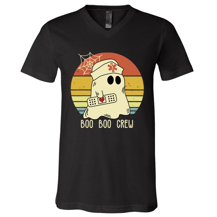 Boo Boo Crew Nurse Halloween Nurse For Women V-Neck T-Shirt