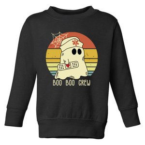 Boo Boo Crew Nurse Halloween Nurse For Women Toddler Sweatshirt