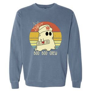 Boo Boo Crew Nurse Halloween Nurse For Women Garment-Dyed Sweatshirt