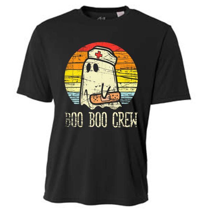 Boo Boo Crew Nurse Halloween Nurses Rn Ghost Cooling Performance Crew T-Shirt