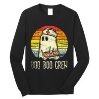 Boo Boo Crew Nurse Halloween Nurses Rn Ghost Long Sleeve Shirt