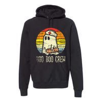 Boo Boo Crew Nurse Halloween Nurses Rn Ghost Premium Hoodie