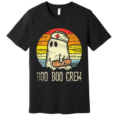 Boo Boo Crew Nurse Halloween Nurses Rn Ghost Premium T-Shirt